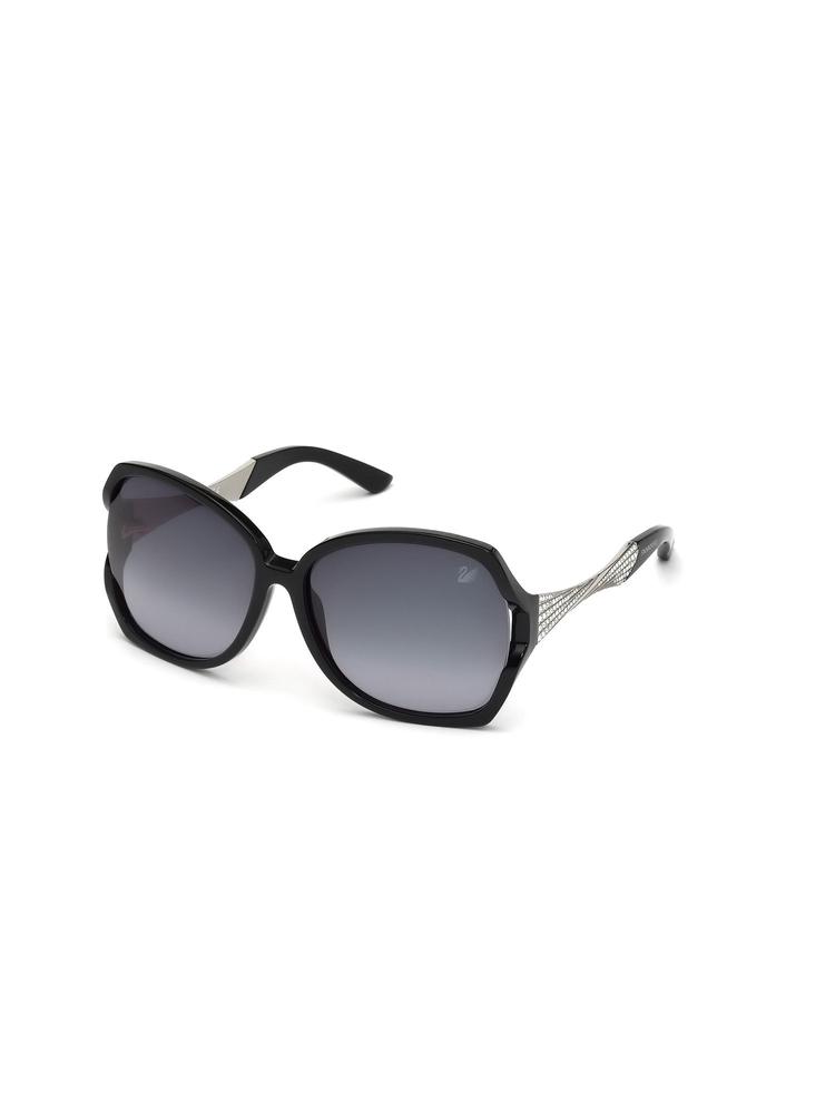 SWAROVSKI Oversized Shape Sunglasses Black Color With UV Protection - SK0065 60 01B