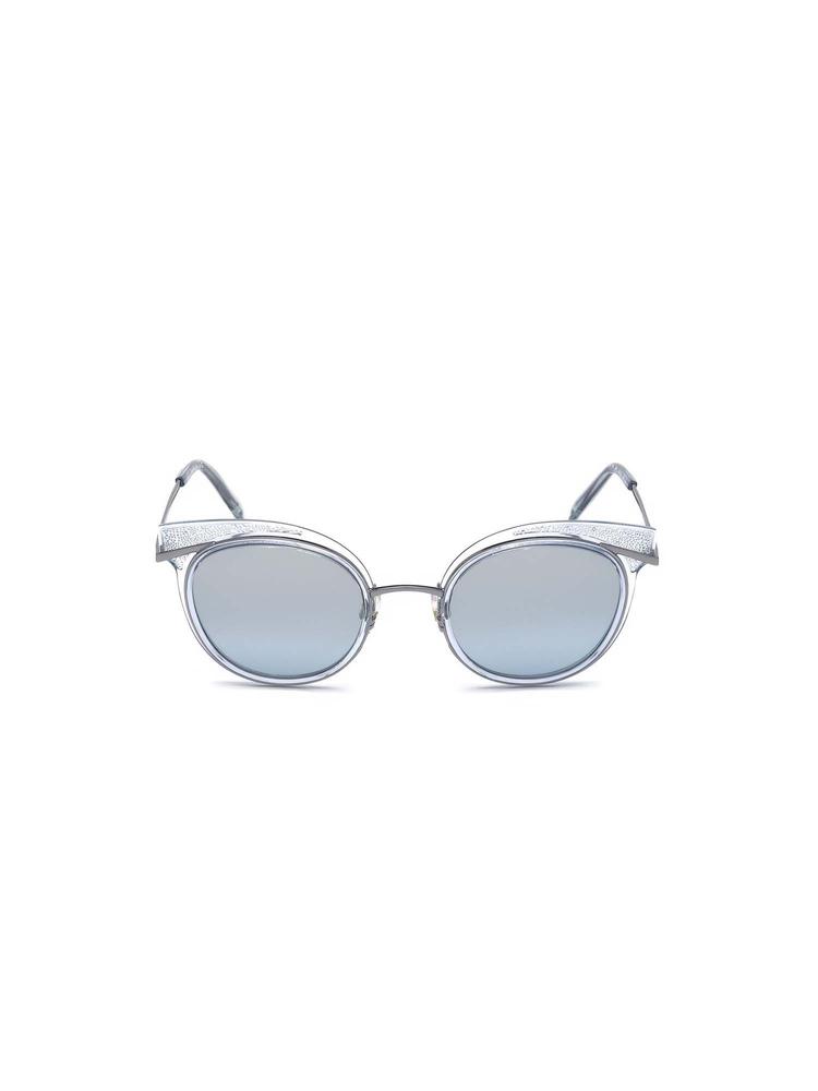 SWAROVSKI Cat Eye Shape Sunglasses Gold Color With UV Protection - SK0169 50 84X