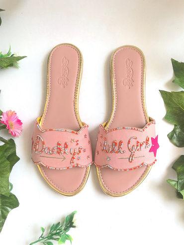 Baby Pink Solid Flats