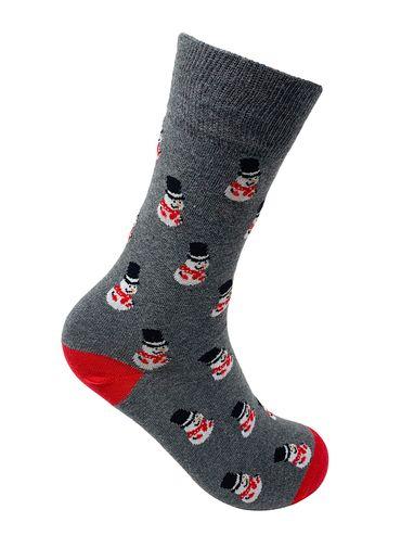 Frosty Fun Crew Length Socks for Men