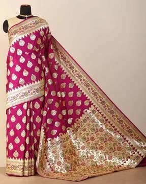 Banarasi Heavy Silk Kataan Brocade Wedding Saree