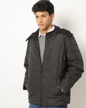 Hooded Jacket with Pockets