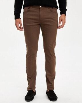 Mid-Rise Flat-Front Chinos