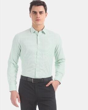 Checked Cotton Formal Shirt