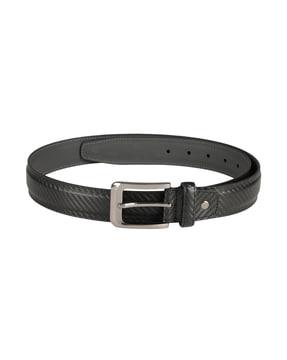 Textured Belt with Embossed Logo