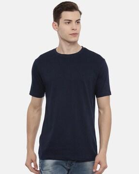 Crew- Neck T-shirt with Short Sleeves