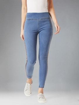 Super Skinny Jeggings with Contrast Taping