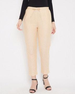Ankle-Length Striped Trousers