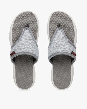 Thong-Strap Flat Sandals with Textured Footbed