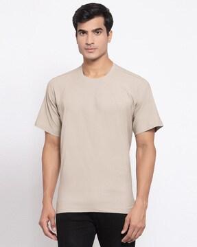 Crew-Neck T-shirt with Short Sleeves
