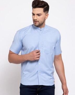 Regular Fit Shirt with Patch Pocket