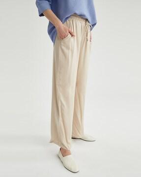 Mid-Rise Pants with Insert Pockets