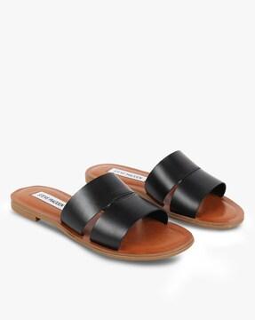 Textured Slip-On Flat Sandals