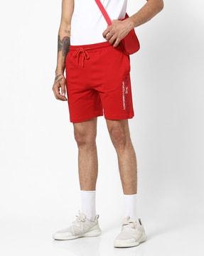 Shorts with Placement Brand Print