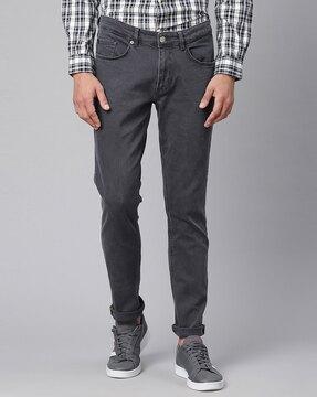 Light-Wash Relaxed Jeans