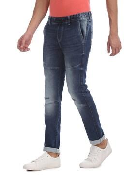 Slim Fit Light-Distressed Jeans