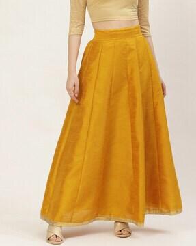 Solid  Ghagra Skirt