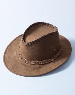 Solid Leather Hat