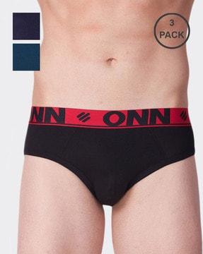 Pack of 3 Briefs with Branding