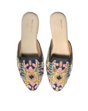 Embellished Slip-On Flat Sandals