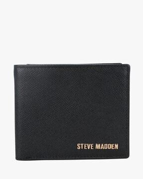 Bi-Fold Wallet with Metal Logo