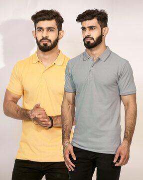 Button-Up Polo T-shirts