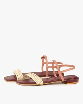 Strappy Slingback Flat Sandals