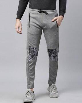 Panelled Track Pants with Zip Pockets