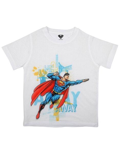 Superhero Printed Crew-Neck T-shirt