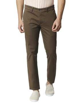 Solid Tapered Fit Chinos