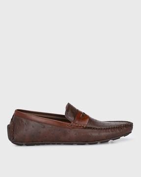 Textured Penny Loafers
