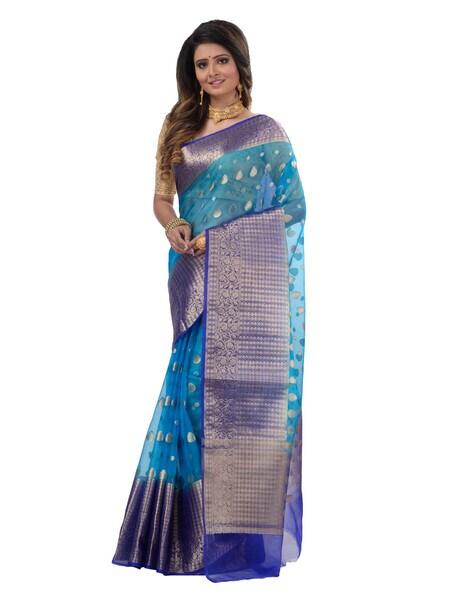 Leaf Woven Traditional Saree