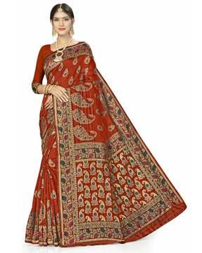 Banarasi Silk Woven Saree With Blouse Piece