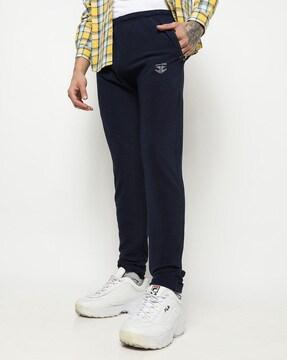 Slim Fit Track Pants with Zipper Pockets