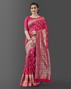 Printed Traditional Saree with Blouse Piece