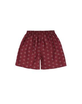 Floral Print Shorts with Elasticated Waistband