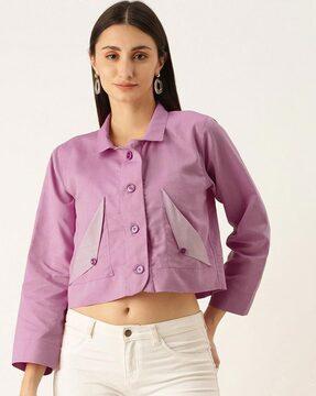 Full-Sleeve Top with Button Closure