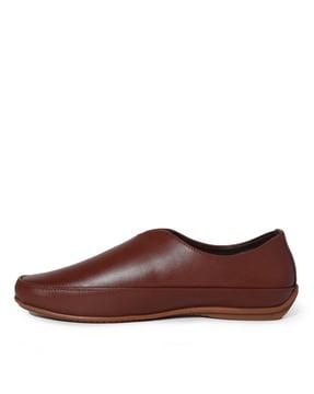 Round-Toe Slip-On Loafers