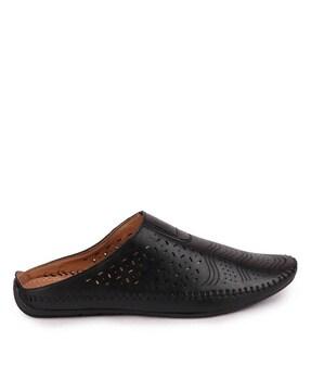 Slip-On Shoes with Perforation