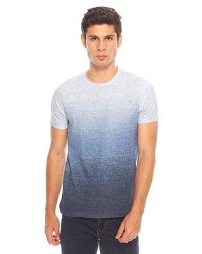 Ombre-Dyed Crew-Neck T-shirt