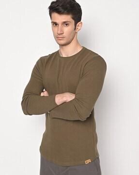 Knitted Crew-Neck T-shirt