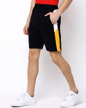 City Shorts with Contrast Side Stripes