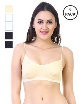Pack of 6 Non-Padded Bras