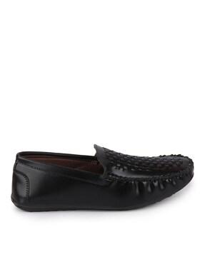 Textured Slip-on Styling Loafers