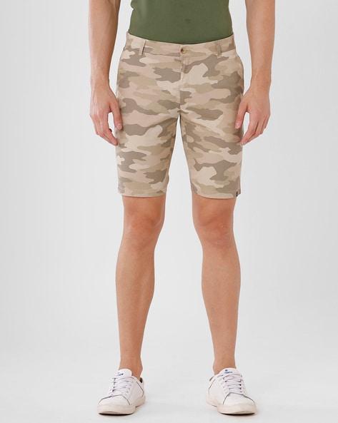 Camouflage Mid-Rise Slim Fit City Shorts