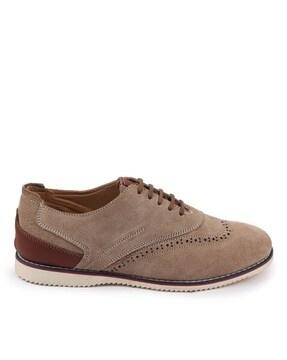 Solid Lace-Up Shoes