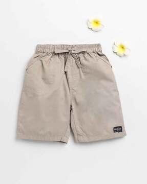 Low-Rise Flat Front Shorts