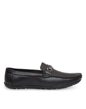 Loafers with Faux Leather Upper