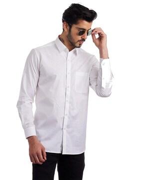 Full Sleeves Shirt with Textured Detail
