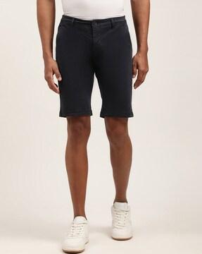 Flat Front City Shorts with Insert Pockets
